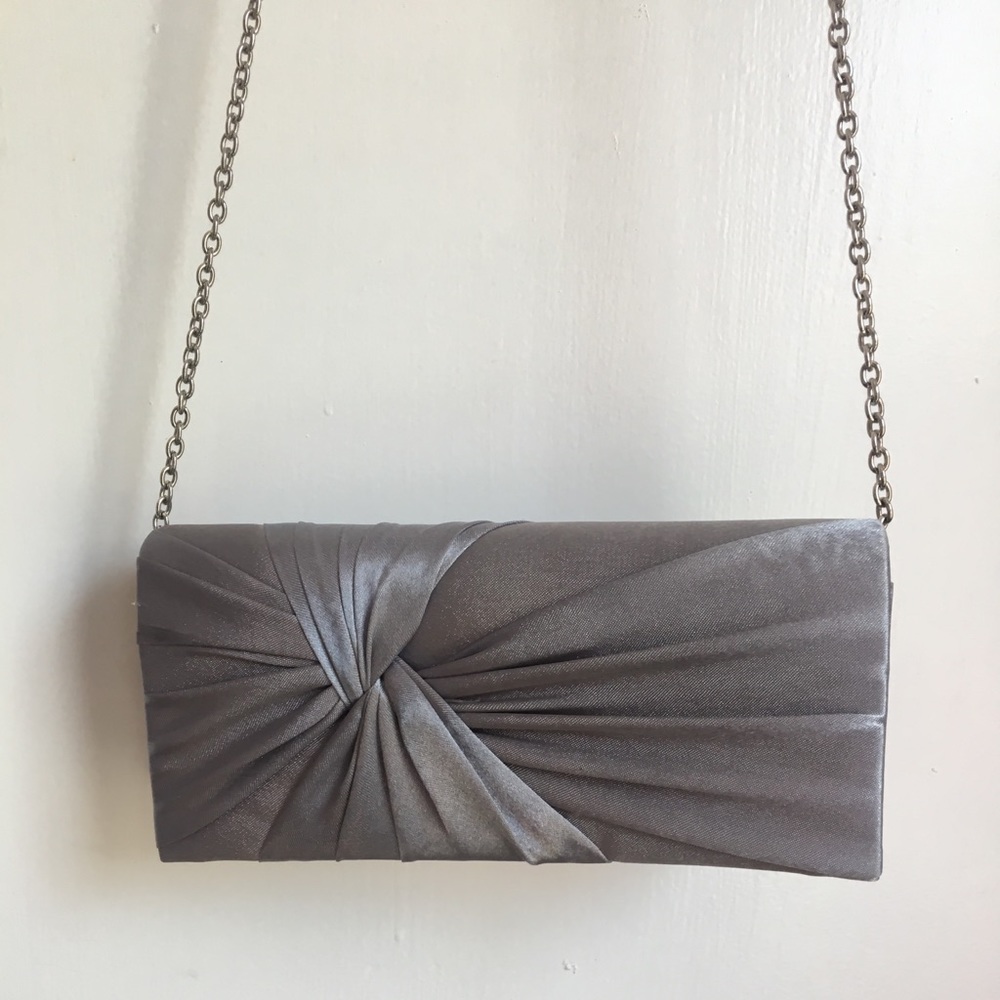 Silver Clutch Purse